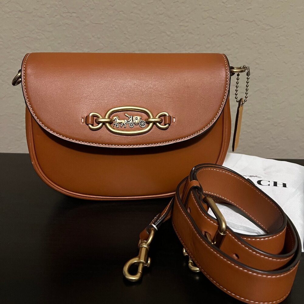 Coach Harley Crossbody Bag in excellent condition Burnished Amber/Gold